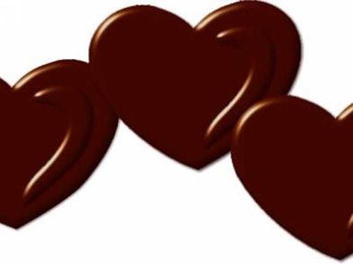Шоколадний декор "Сердечко"